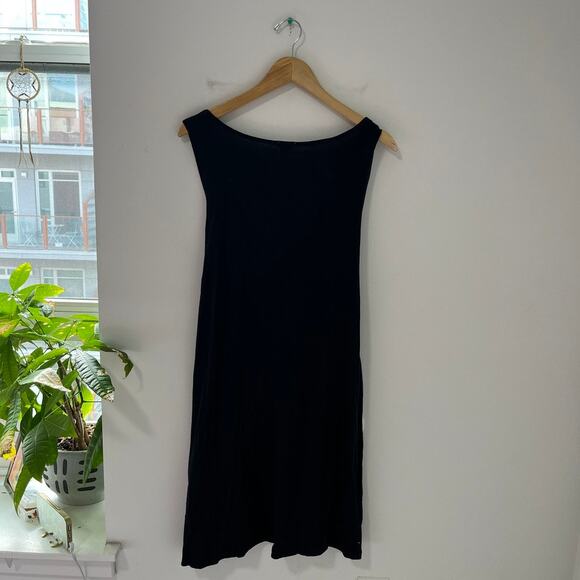 NEW J. Crew Black Tie Dress Size Large - Picture 8 of 8